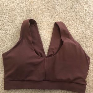 Whitney Simmons Sports Bra in Cherry Chocolate